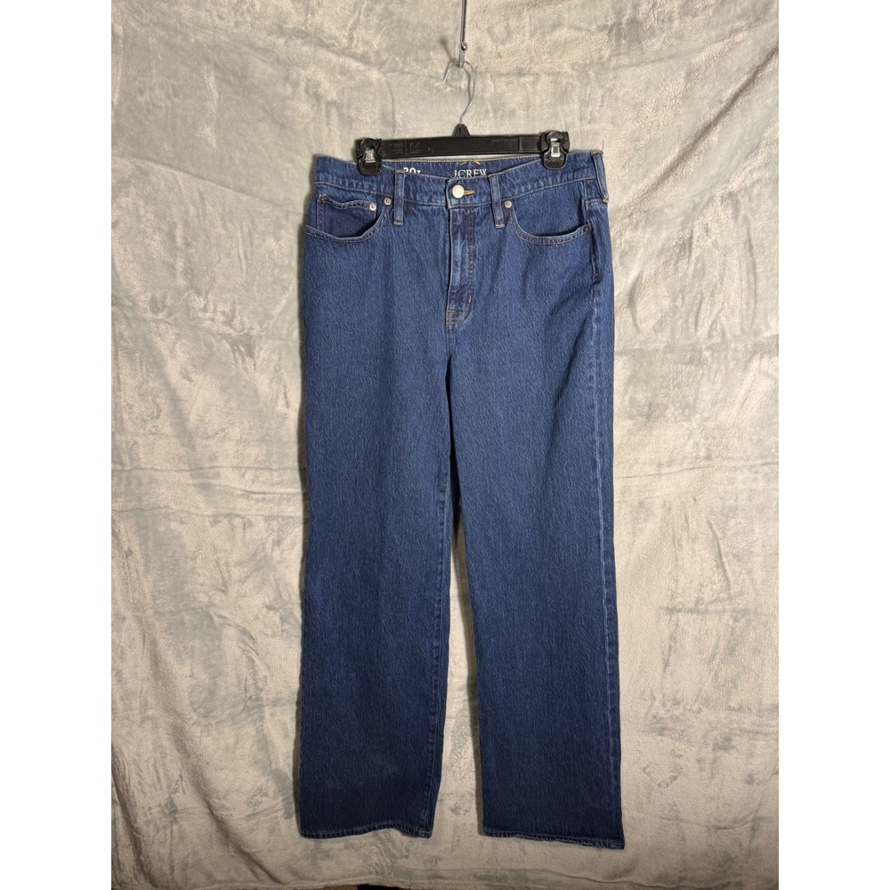 J Crew‎ 30T Mid Rise Straight Leg Jeans Medium Wash Denim Women  tall